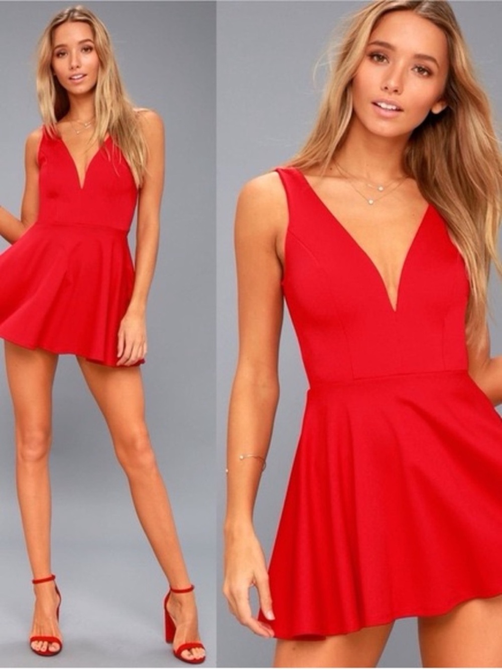 Lulu’s I Feel Good Red Skort Dress